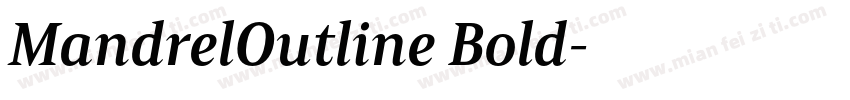 MandrelOutline Bold字体转换